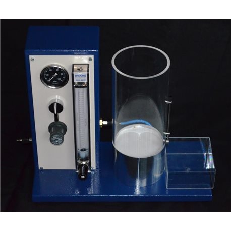 Test equipment for powder fluidity measurement